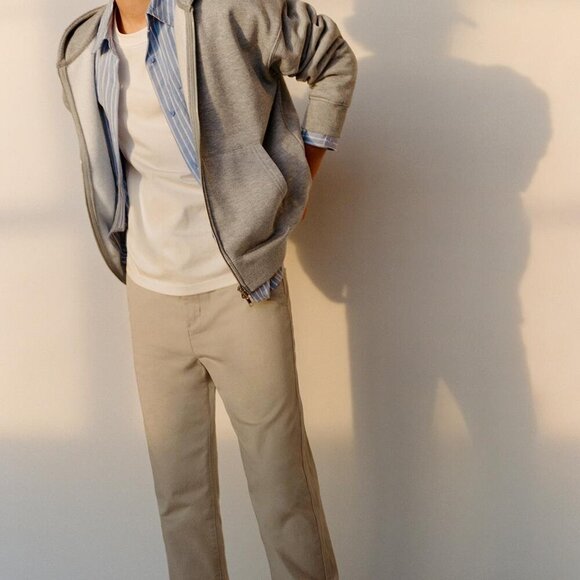 ZARA Kids Basic Slim Pants - Size 10/12 - Sand/Beige Color - Picture 8 of 8